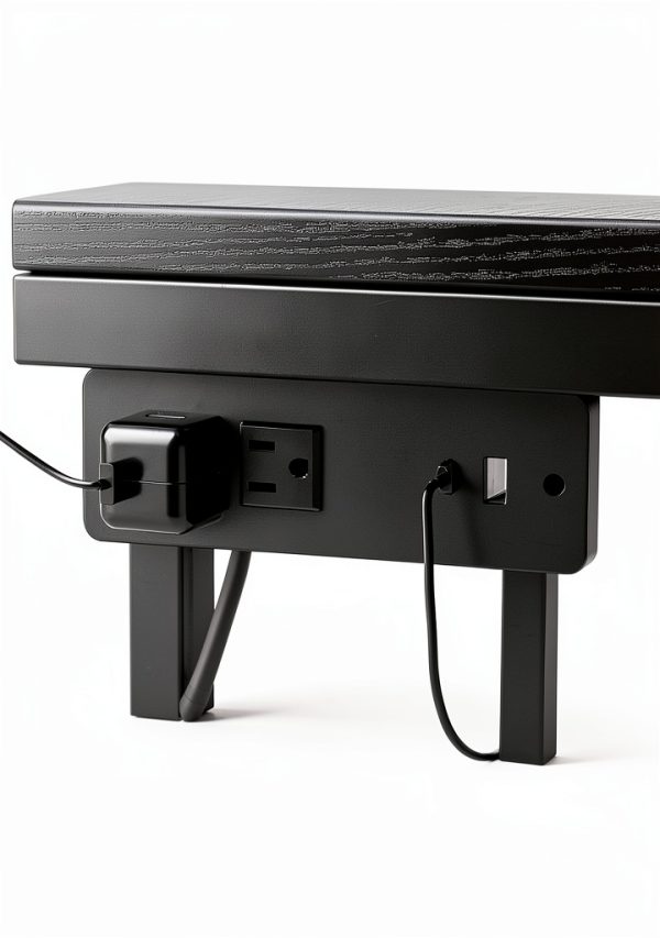 TIQLAB 20-29 Gallon Multi - Tier Aquarium Stand with Storage Drawers & Shelf, Sturdy Metal Frame for Fish Tanks with Power Outlet, 30.7" L*13.8" W Tabletop, Black-4